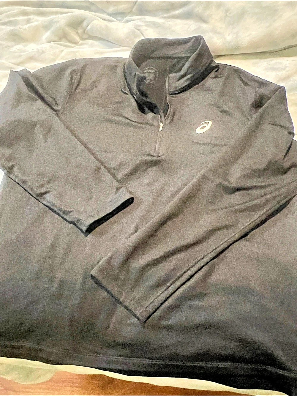 ASICS Men's Thermopolis Quarter Zip Black 2XL